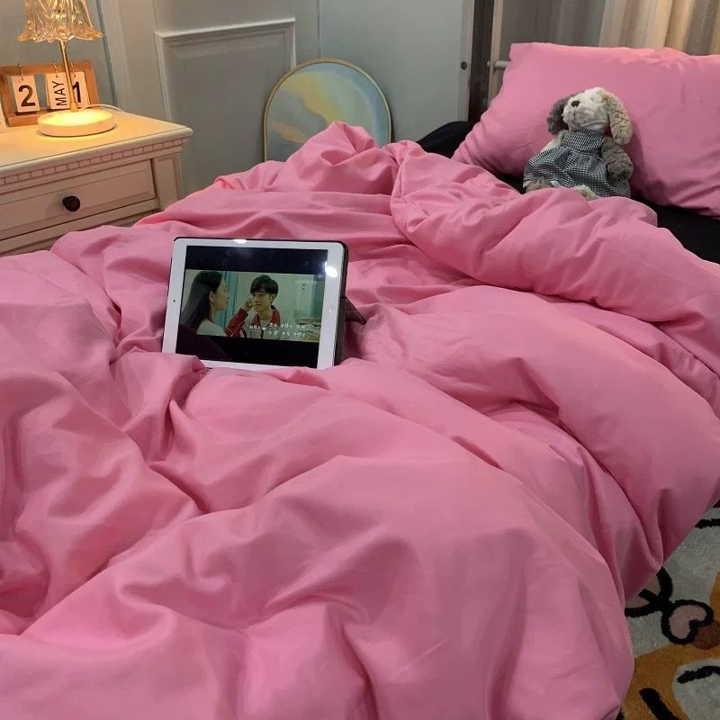 Gultas veļas komplekts ar svītrainu rakstu, 100% kokvilna, twill audums, reaktīvā druka, vienkāršs stils