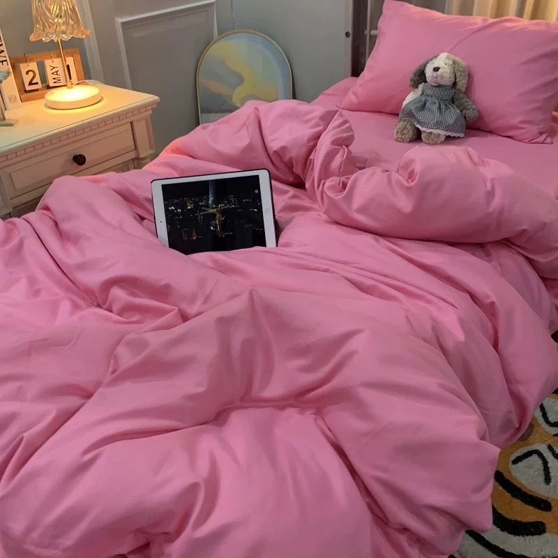 Gultas veļas komplekts ar svītrainu rakstu, 100% kokvilna, twill audums, reaktīvā druka, vienkāršs stils