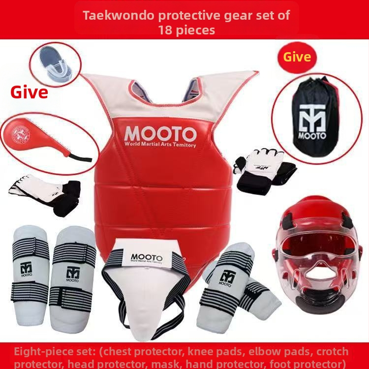 Taekwondo zaštitna oprema – potpuno set od 5–8 komada za djecu i odrasle, debeli oklop, Zecheng Sports