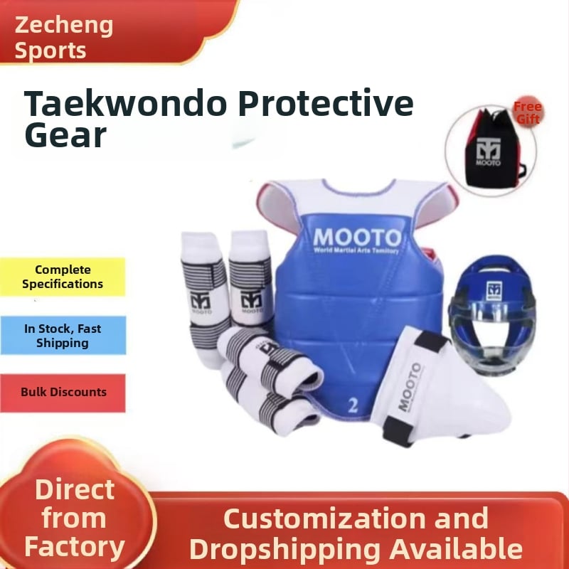 Taekwondo zaštitna oprema – potpuno set od 5–8 komada za djecu i odrasle, debeli oklop, Zecheng Sports