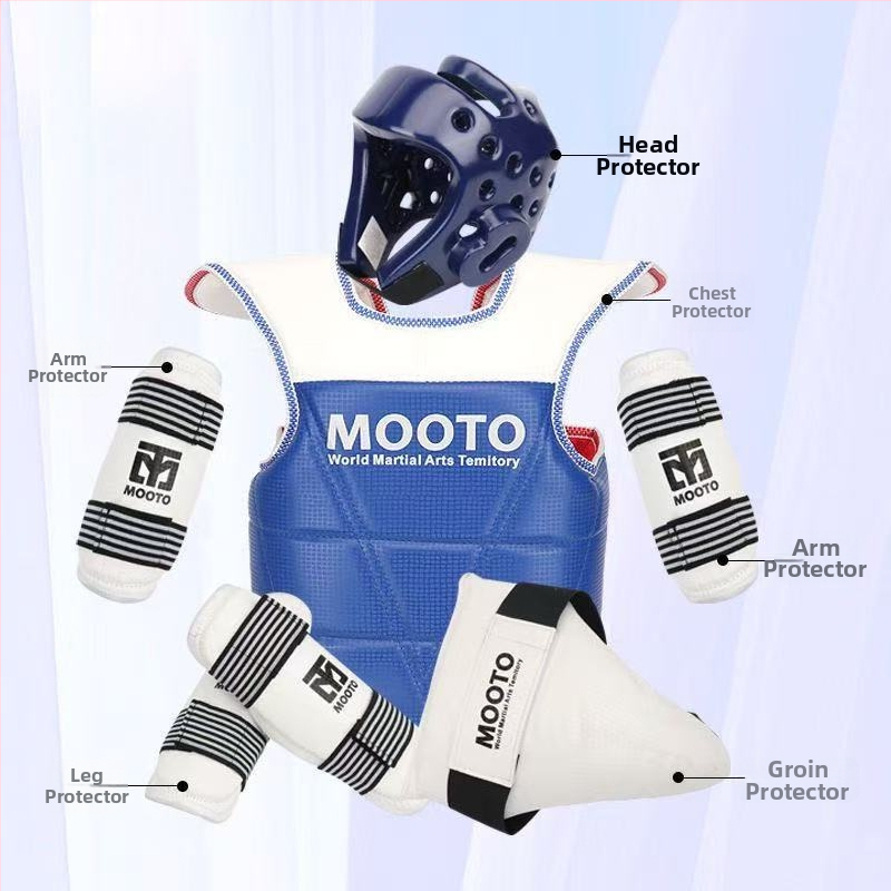 Taekwondo zaštitna oprema – potpuno set od 5–8 komada za djecu i odrasle, debeli oklop, Zecheng Sports