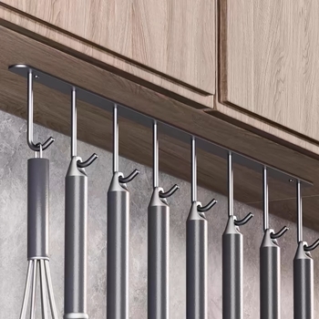 Elyson 304 nerūsējošā tērauda skapja apakšējā āķis, bez urbšanas, stiprināms pie sienas, krāsots pārklājums, mūsdienīgs minimālisma stils