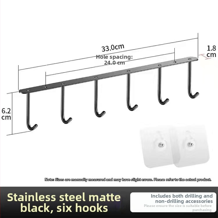 Elyson 304 nerūsējošā tērauda skapja apakšējā āķis, bez urbšanas, stiprināms pie sienas, krāsots pārklājums, mūsdienīgs minimālisma stils