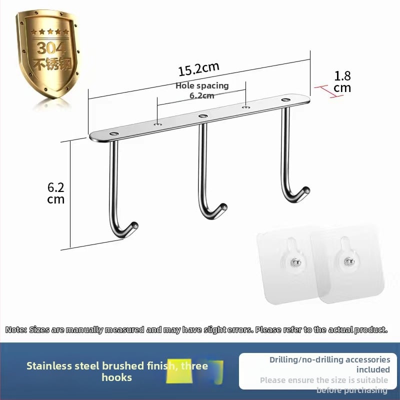 Elyson 304 nerūsējošā tērauda skapja apakšējā āķis, bez urbšanas, stiprināms pie sienas, krāsots pārklājums, mūsdienīgs minimālisma stils