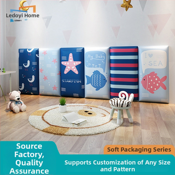 Leduo Yi Panou de perete din țesătură - stil animație, motiv peisaj, personalizare disponibilă; potrivit pentru spații de joacă pentru copii, sufragerie, dormitor