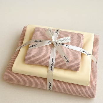 Muji stila gultas veļas komplekts ar pūļa vāku un elastīgu palagu – poliestera šķiedra, reaktīvā krāsošana, svītrainais vai vienkrāsains raksts, 3–4 gabalu komplekts, pavasaris–ziema