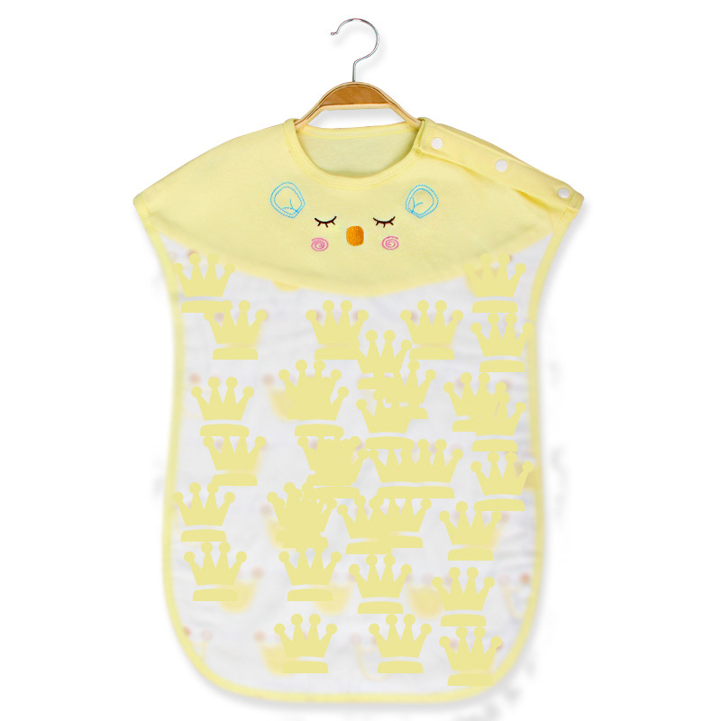 Sac de dormit pentru bebeluși din tifon de bumbac, fără mâneci, stil vestă, model cartoon, subțire