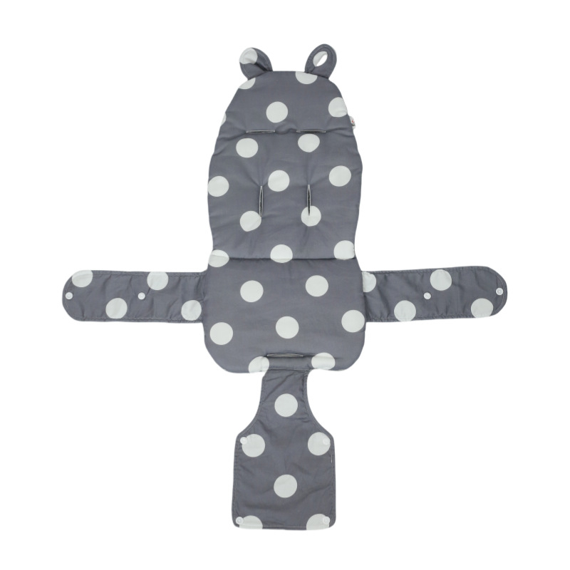 X1 Zīdaiņa ratiņu sēdekļa spilvens — pilnībā aptverts, kokvilnas/poliester materiāls, universāls visām sezonām