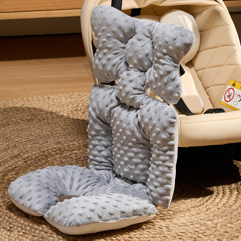 Medvilninis kūdikio vežimėlio kilimėlis su visų sezonų minkštu sėdėjimo pagalvėle, 0–12 mėnesių amžiui, pritaikomas priedas