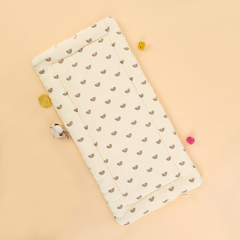 Lastevankri polster karikatuurtrükiga, puuvillane, hingav, kõikide aastaaegade jaoks, 0–1 aasta