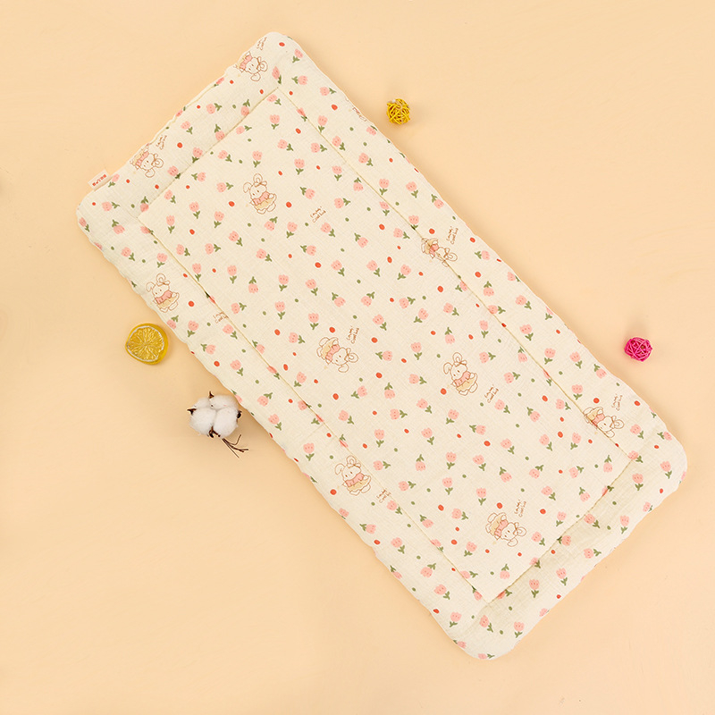 Lastevankri polster karikatuurtrükiga, puuvillane, hingav, kõikide aastaaegade jaoks, 0–1 aasta