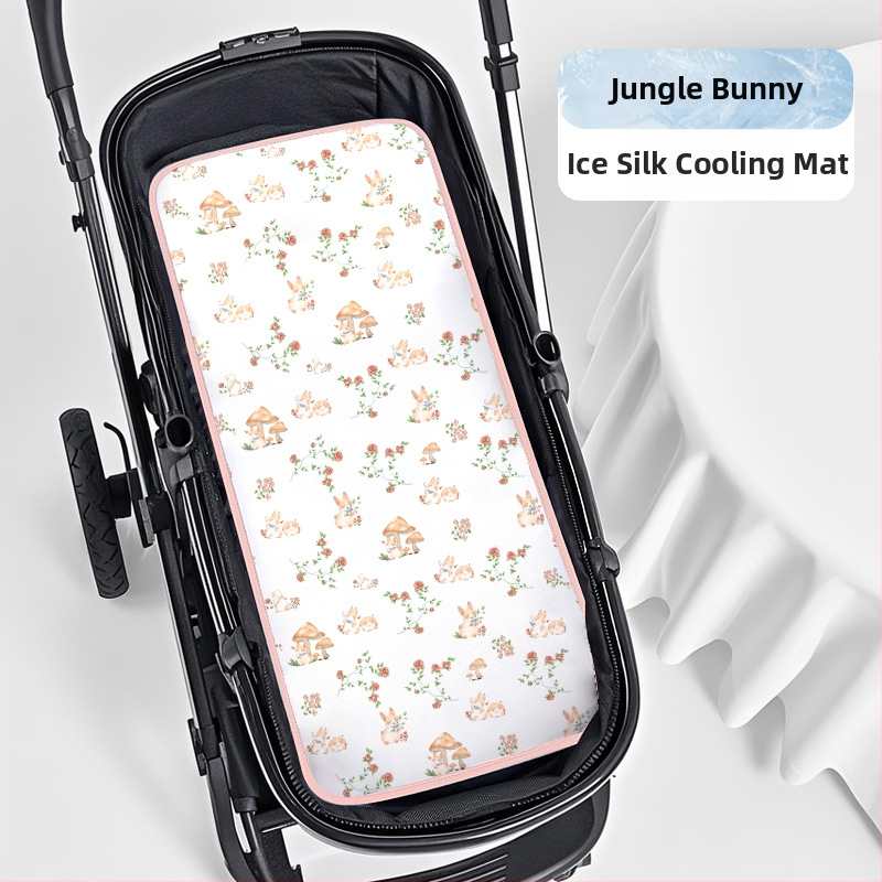 Beebi käru matt ice silk materjalist, hingav, pestav, sobib 0–2-aastastele