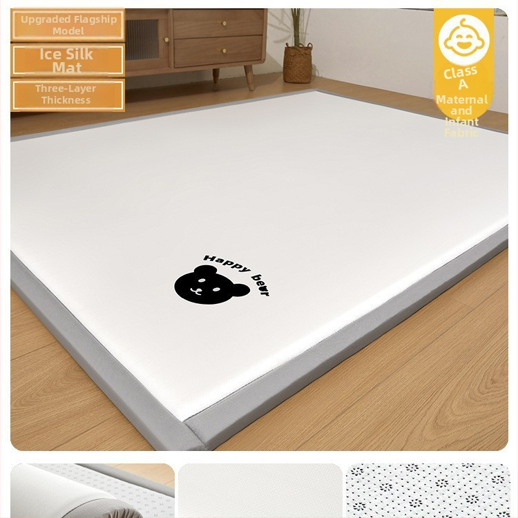 Tatami podložka na posteľ, z ice silk a ratan, Jacquard tkanina, moderný minimalistický štýl