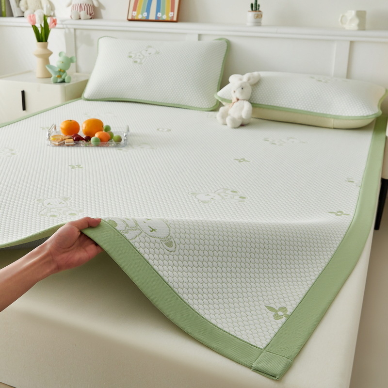 Ygde Gultas Matu Komplekts – Salokāms, Mūsdienīgs Minimalisms, Viskozes Šķiedra ar Ledus Zīdu Tekstūru, Drukāts Audums, Premium