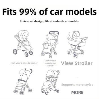Blue Cloud pehme beebi vankri jaoks – polsterdatud matt vankrile ja söögitoa iste jaoks, sobib 0–5-aastastele