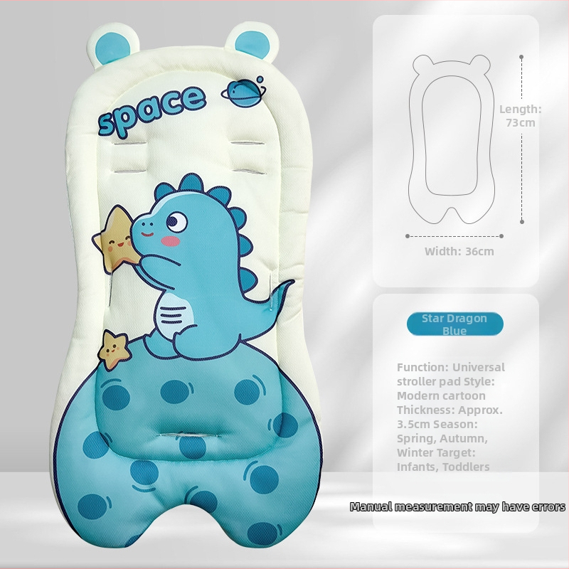 Blue Cloud pehme beebi vankri jaoks – polsterdatud matt vankrile ja söögitoa iste jaoks, sobib 0–5-aastastele