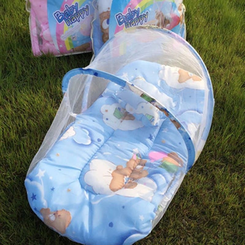 Väikelapse voodi sääsevõrk, kärukujulise stiili, kõva traadist raam