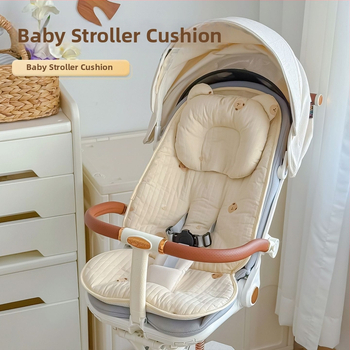 Bērnu ratiņu sēdekļa paklājiņš no 100% kokvilnas – universāla sēžamā spilvena visām sezonām