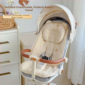 Bērnu ratiņu sēdekļa paklājiņš no 100% kokvilnas – universāla sēžamā spilvena visām sezonām