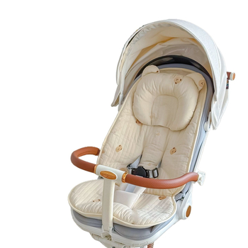 Bērnu ratiņu sēdekļa paklājiņš no 100% kokvilnas – universāla sēžamā spilvena visām sezonām