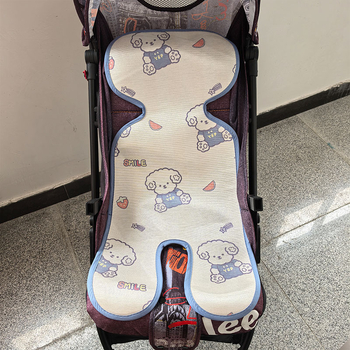 Bērnu ratiņu matrača sega ar ledus zīda elpojošu slāni, universāla piemērota 2-3 gadu veciem bērniem