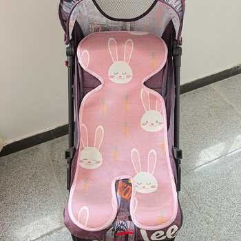 Bērnu ratiņu matrača sega ar ledus zīda elpojošu slāni, universāla piemērota 2-3 gadu veciem bērniem