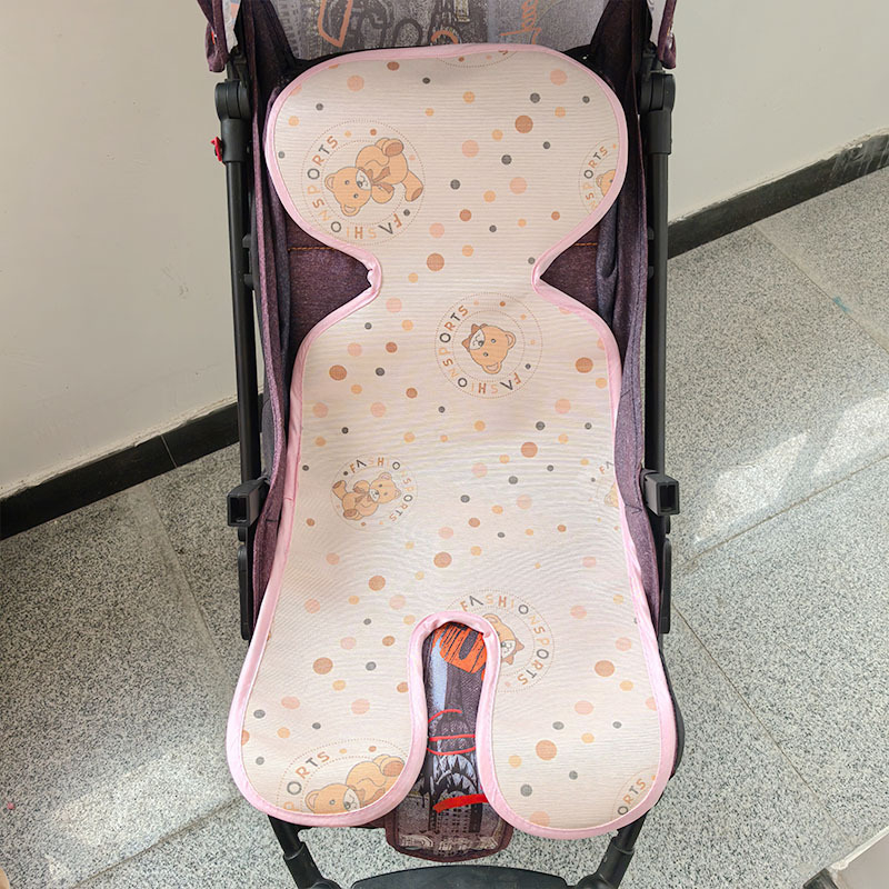 Bērnu ratiņu matrača sega ar ledus zīda elpojošu slāni, universāla piemērota 2-3 gadu veciem bērniem