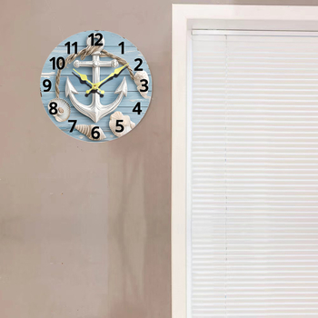 Fali óra Seiko 6168S kvarc mozgatással, fa számlap, nordic stílus, elemről működik