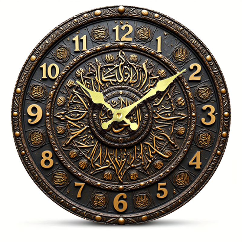 Fali óra Seiko 6168S kvarc mozgatással, fa számlap, nordic stílus, elemről működik