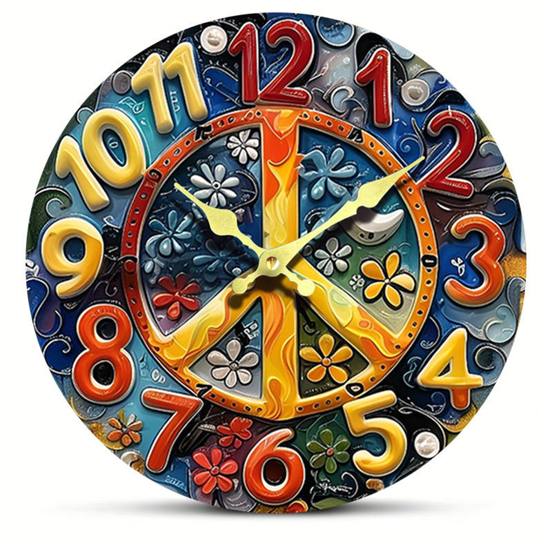 Fali óra Seiko 6168S kvarc mozgatással, fa számlap, nordic stílus, elemről működik