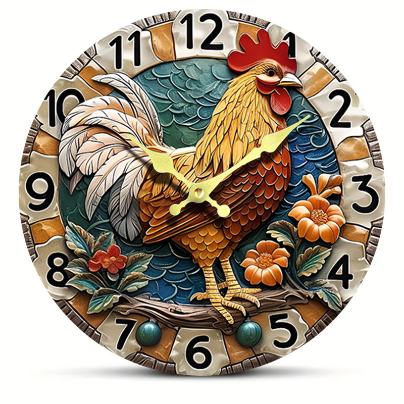 Fali óra Seiko 6168S kvarc mozgatással, fa számlap, nordic stílus, elemről működik