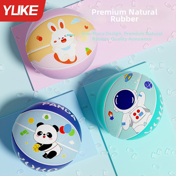 Basketbols bērniem — Yuke gumijas trenēšanās bumba, piemērota bērniem, paredzēta basketbola treniņiem