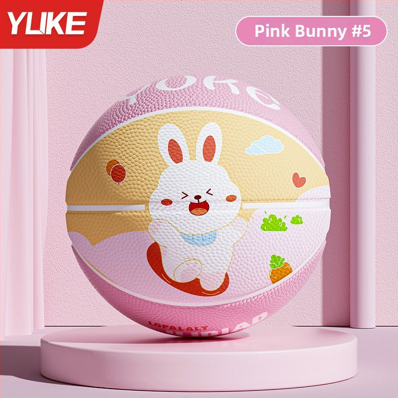 Basketbols bērniem — Yuke gumijas trenēšanās bumba, piemērota bērniem, paredzēta basketbola treniņiem