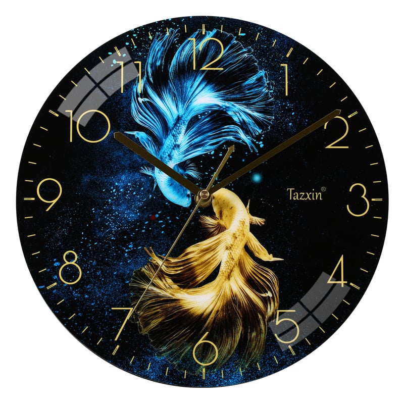 Fali óra, kör alakú, MDF számlap, műanyag ház, kvarc mechanizmus Celestial Pole Star 8858, analóg kijelző számokkal, modern minimalist stílus