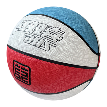 PU basketbols no Double Happiness, izturīgs iekšējai un ārējai izmantošanai, piemērots jauniešiem un pieaugušajiem