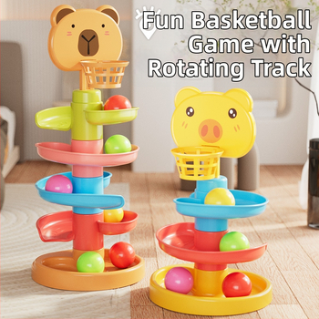 Interaktyvus trasos bokštelis su ridenančiomis rutulėmis – plastikinė žaisla vaikams 3-6 metų, skatina intelektinį vystymąsi, rankų-akių koordinaciją ir tėvų-vaikų bendravimą