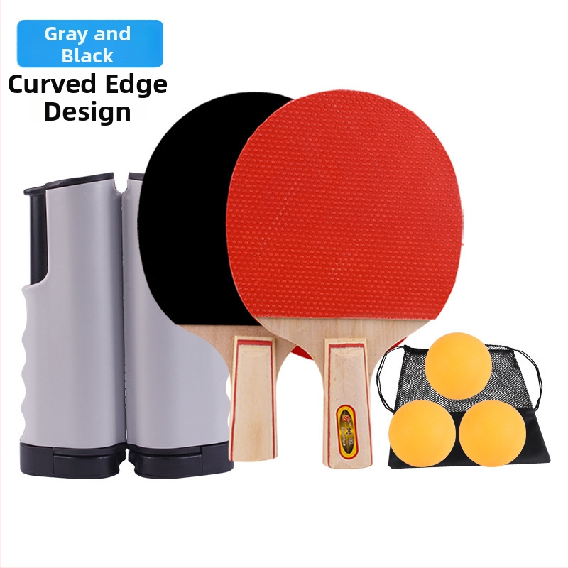 Lauatennise statiivide komplekt kaasaskantava tõmmatud võrgu hoidjaga, ABS materjal, standardomadused, sisaldab 3 palli