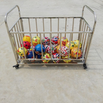 Cadru din lemn pentru mingi – coloană/raft pentru mingi, montaj prin sudură, accesorii: clemă pentru plasă