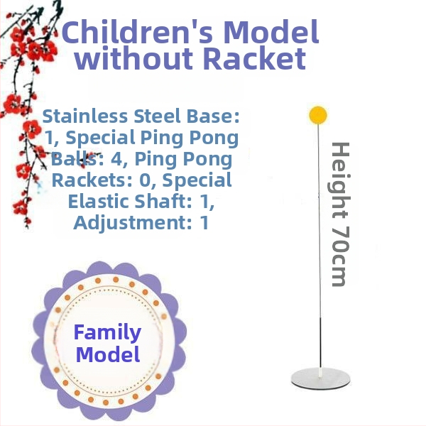 JIANQING lauatennise treener elastse võlliga, siseüksuse üksiktreeningukomplekt, PP materjal
