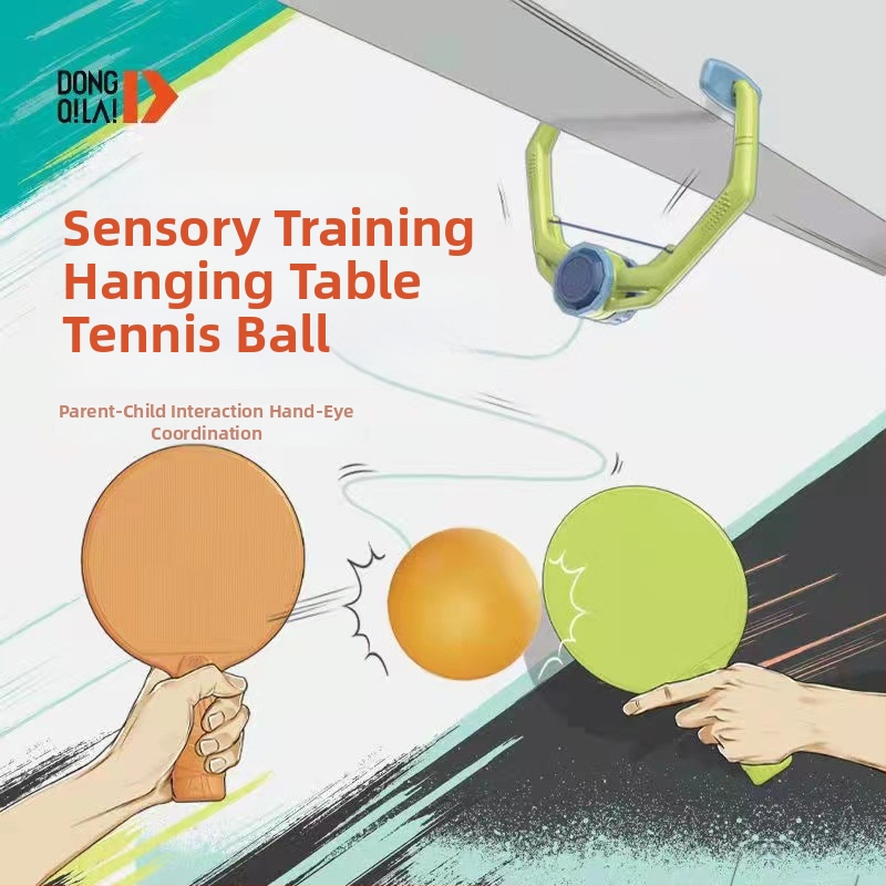 JIANQING lauatennise treener elastse võlliga, siseüksuse üksiktreeningukomplekt, PP materjal