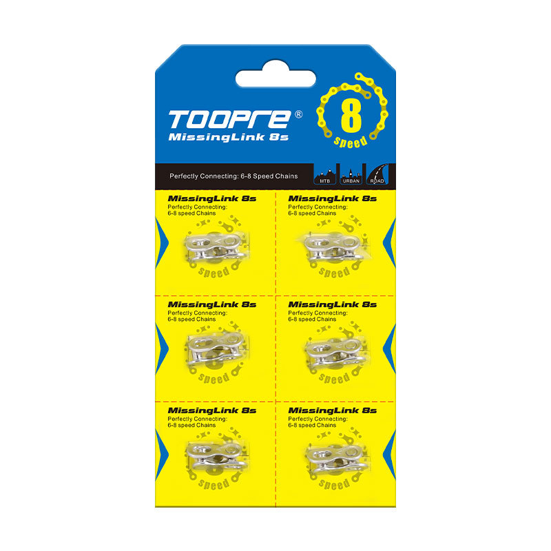 TOOPRE metallist kettaluku mägirattale kiirkinnitusega, sobib MTB 8–12 kiirusega ja teedel 24/27/30 kiirusega, karbis