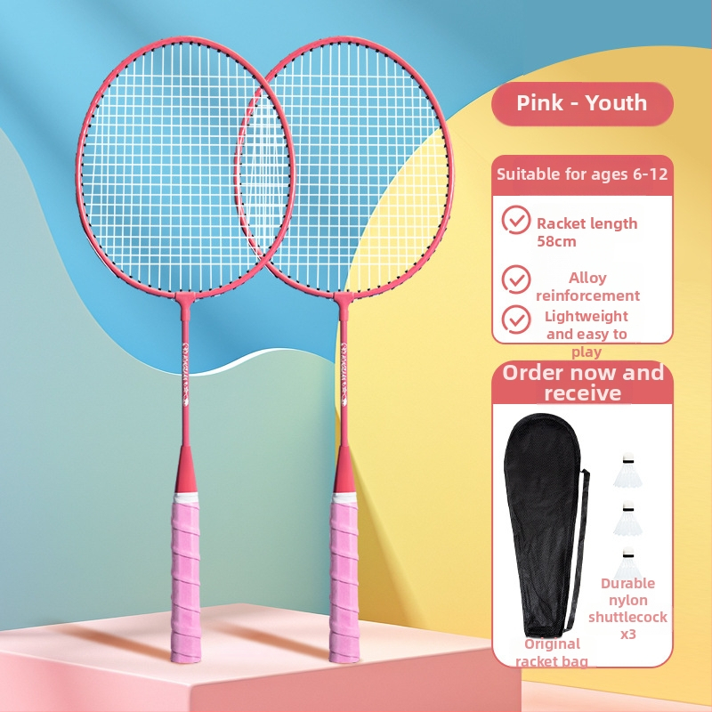 Feilai Jian badmintonireket, raam raua sulam, nailonist nöörid, kaal 95–100 g