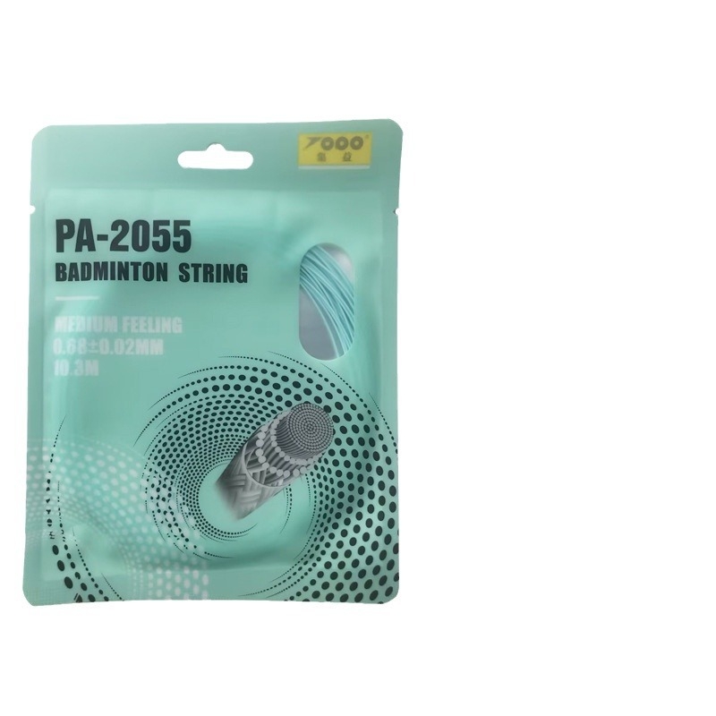 Badmintonireketi string, nailonkiud, 0.68 mm, PA-2055, kõrge elastsus, TOPO kollektsioon