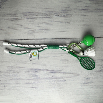 Breloc metalic cu motív rachetă, accesoriu sport pentru geantă, origine Hebei, lansare toamna 2025.