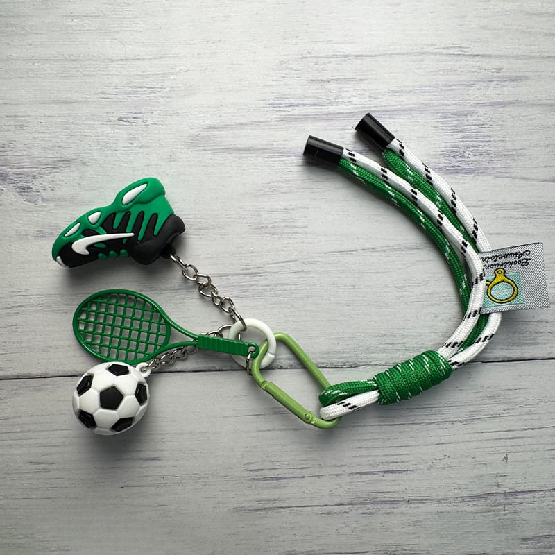 Breloc metalic cu motív rachetă, accesoriu sport pentru geantă, origine Hebei, lansare toamna 2025.