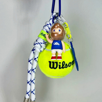 Kljucni lanac s tenis temom za rođendan, metalni, crtani stil, šifra proizvoda Hjjfrbdf