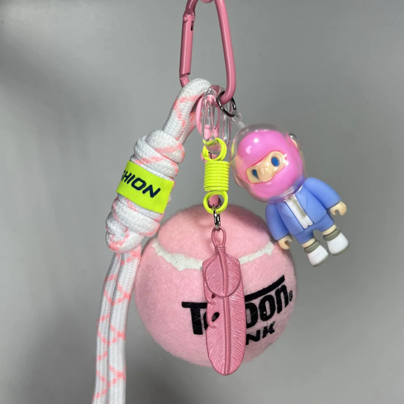 Kljucni lanac s tenis temom za rođendan, metalni, crtani stil, šifra proizvoda Hjjfrbdf