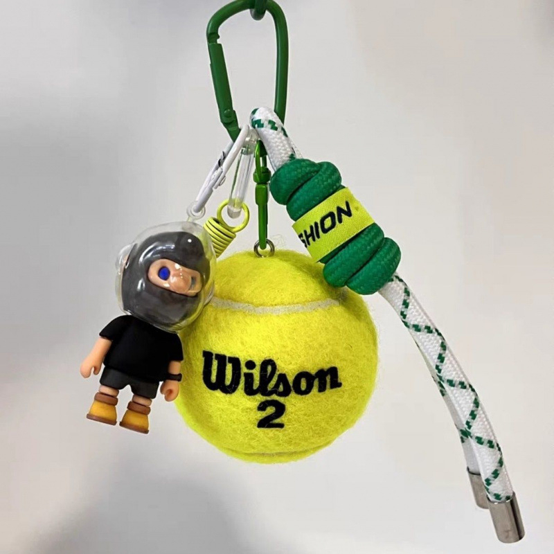 Kljucni lanac s tenis temom za rođendan, metalni, crtani stil, šifra proizvoda Hjjfrbdf