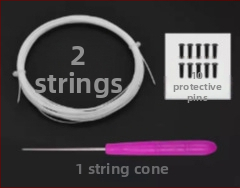 Badmintonireketi strunade komplekt — nailonkiud, pinge 18–30 lb, Record Work, badmintonile.