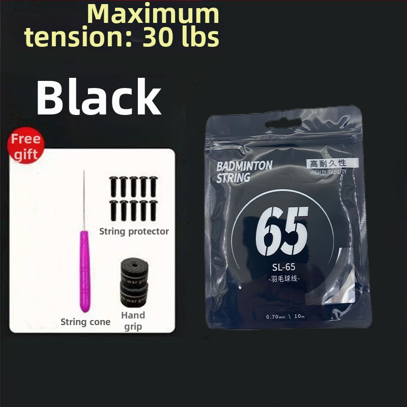 Badmintonireketi strunade komplekt — nailonkiud, pinge 18–30 lb, Record Work, badmintonile.